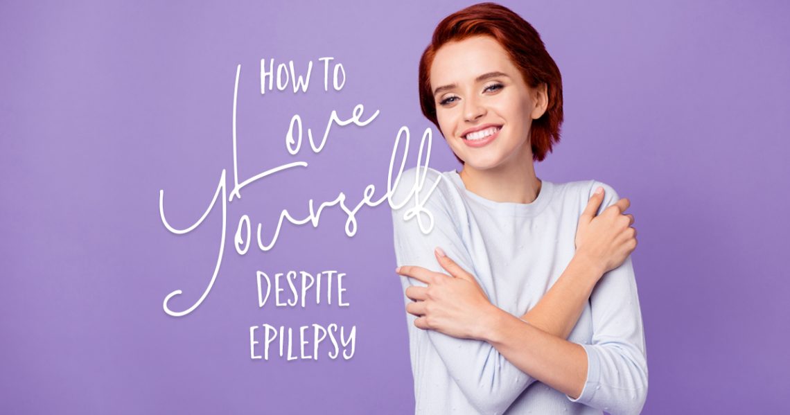 Woman hugging herself