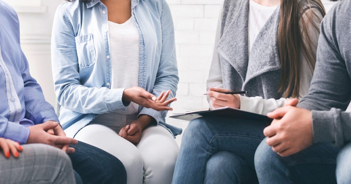 Group of people talking